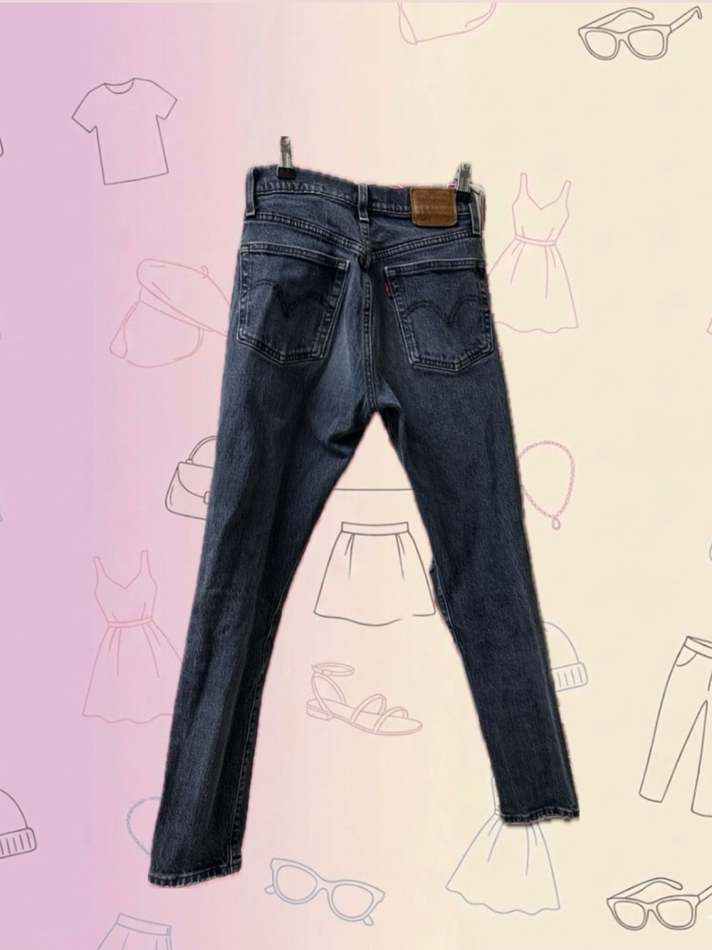 501 S Skinny Distressed Levi’s Red Tab Jeans W24 L28